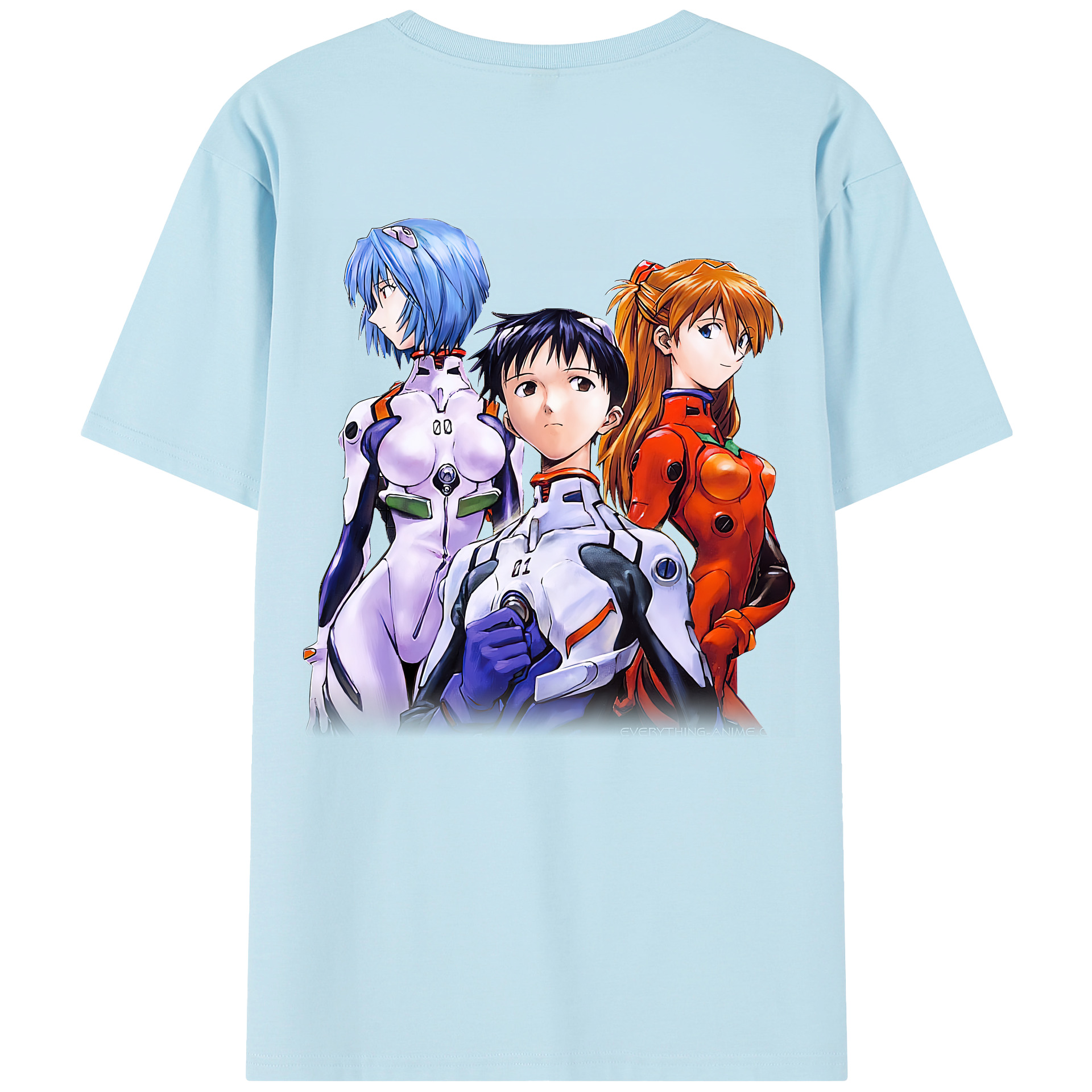 （画像用） EVA 新世紀エヴァンゲリオン 綿100％半袖Tシャツ（背面プリント）